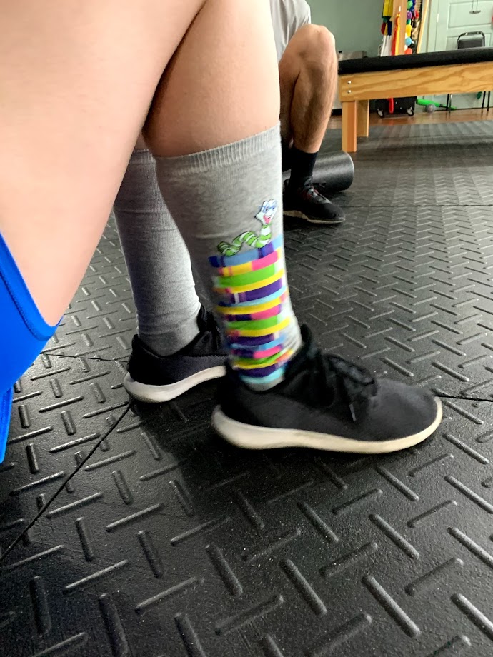 Lacie's awesome socks.